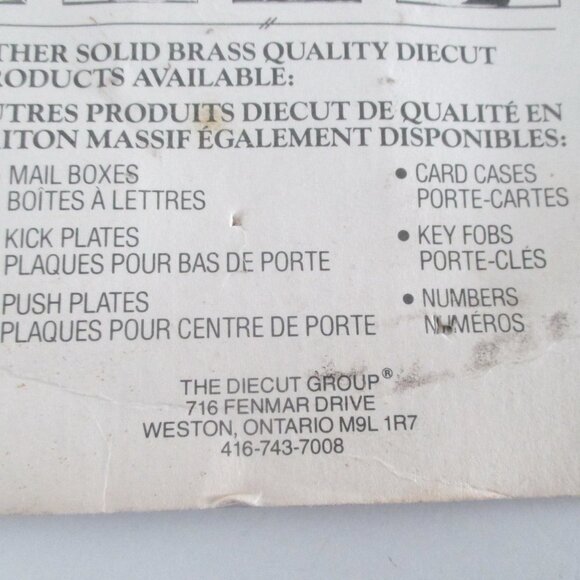 Brass Double Switch Cover Scalloped Beveled Edge New in Package Made in Canada - Picture 4 of 4